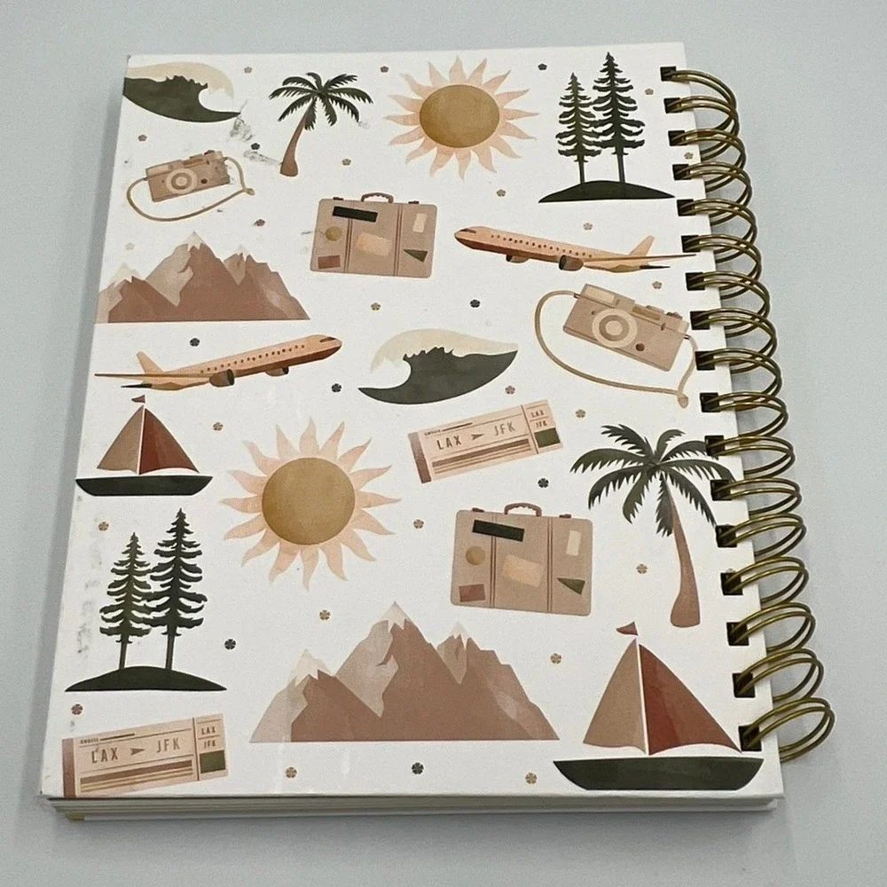Lady Jayne Ltd Travel Journal Unisex OS White NWOT Guided Prompted Spiral